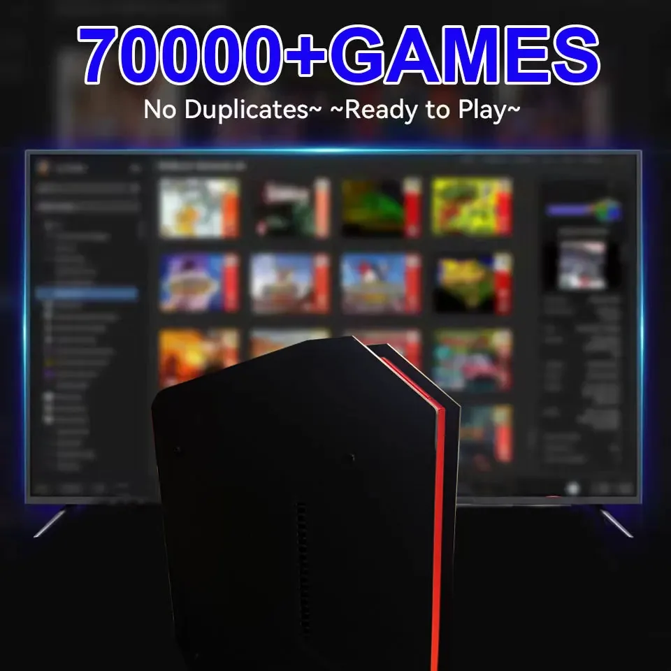 Console game library on a TV